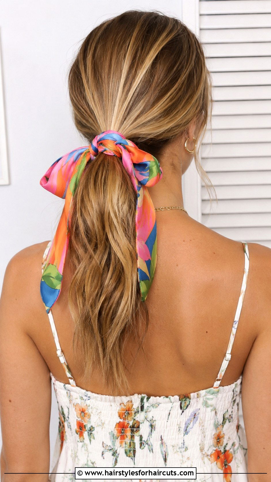Ponytail With Scarf Wrap - 25 50s hairstyles for long hair ponytail - 25 50s hairstyles for long hair ponytail