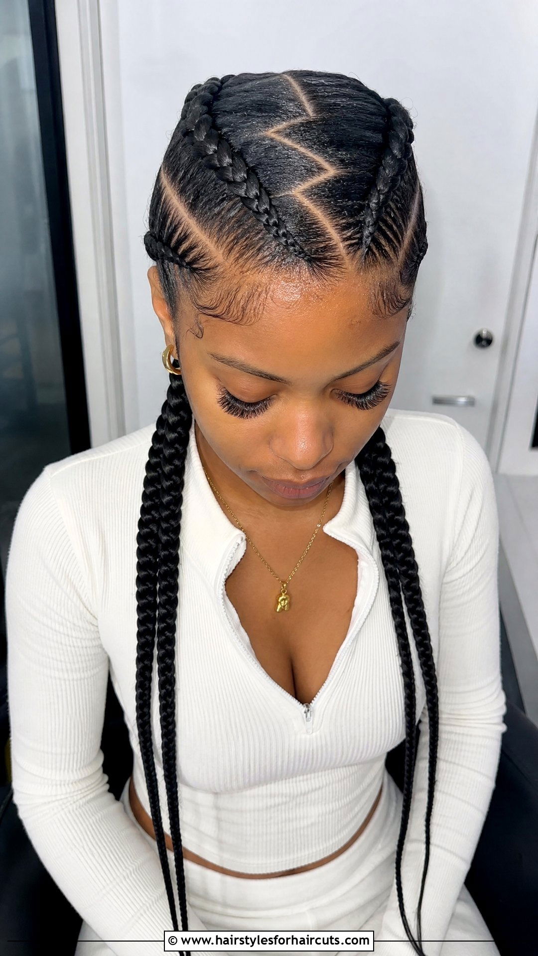 Popped Scalp 2 French Braid Black Hair - 25 2 french braid hairstyles for black hair - 25 2 french braid hairstyles for black hair