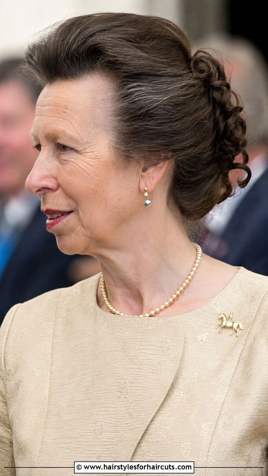 Princess Anne Curly Chignon - 25 princess anne hairstyles - 25 princess anne hairstyles