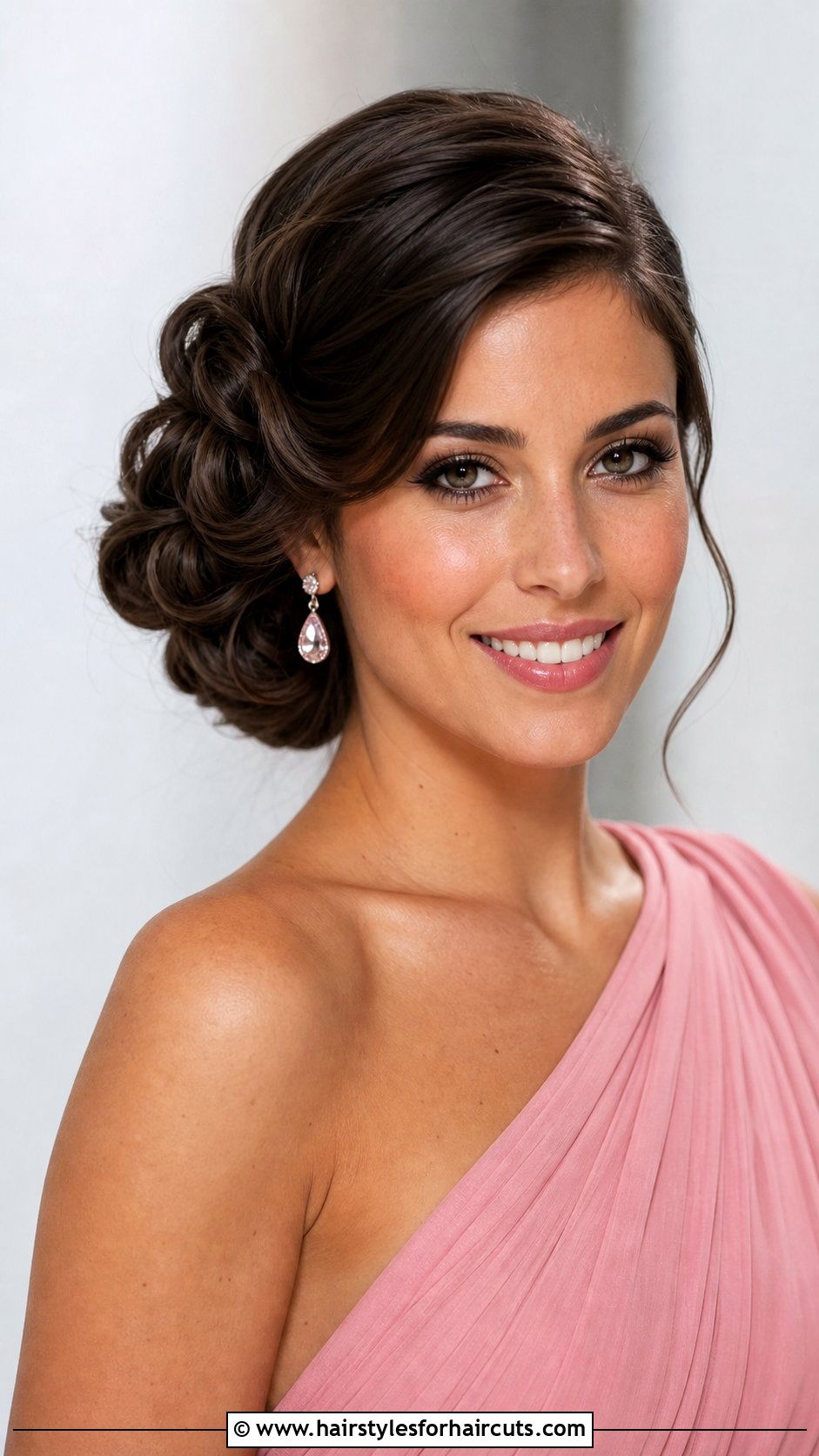 Prom Twisted Side Updo - 25 prom hairstyles for shoulder length hair - 25 prom hairstyles for shoulder length hair