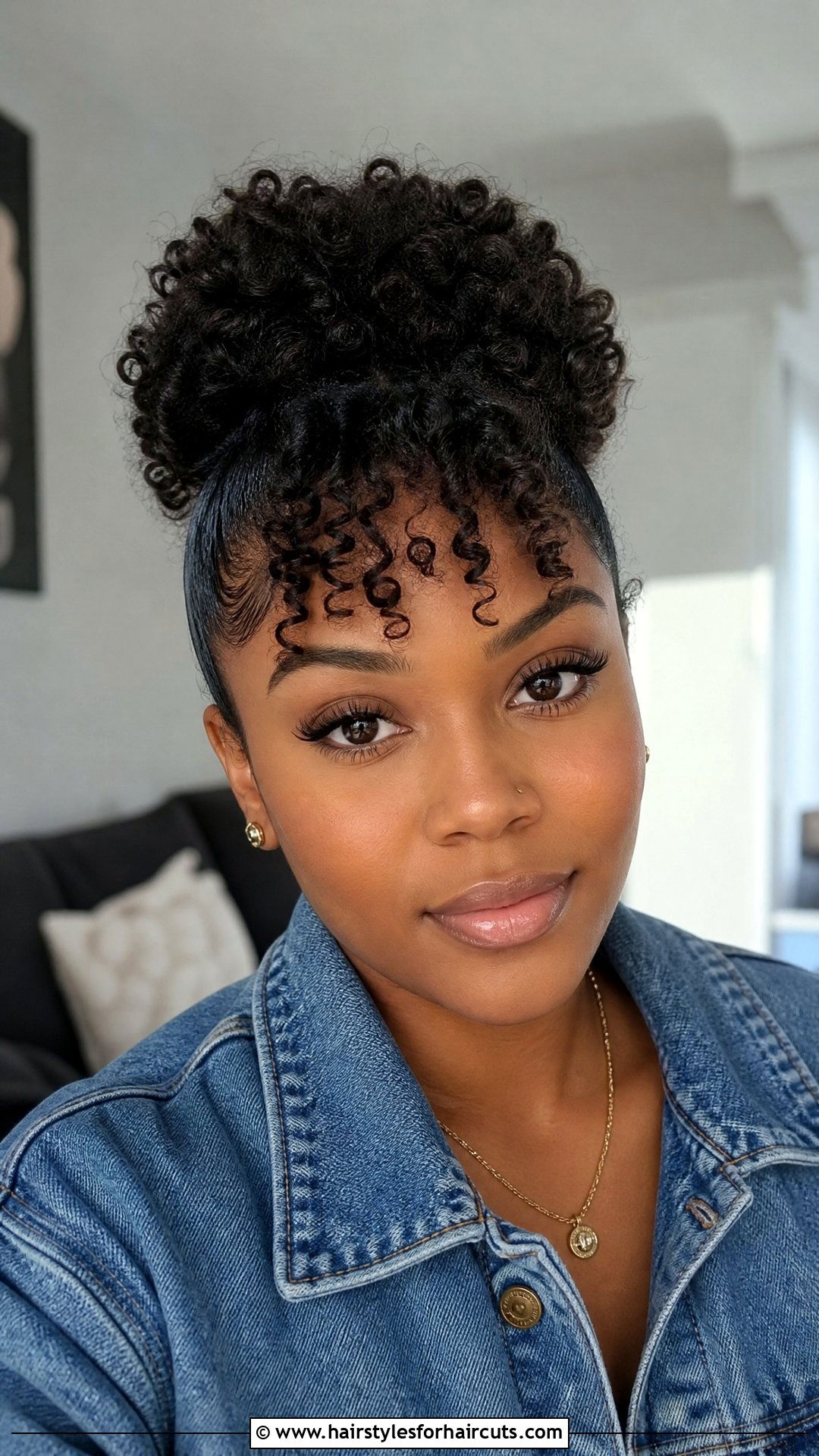 Puff With Curly Bangs - 25 puff hairstyles - 25 puff hairstyles
