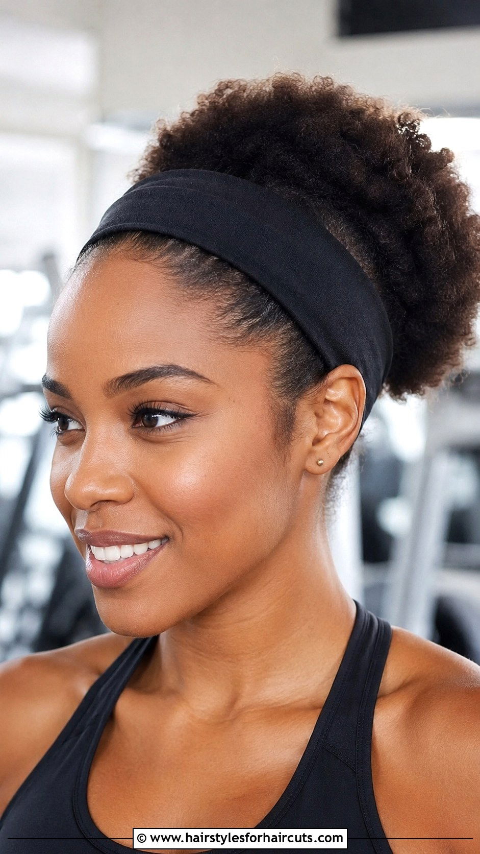 Puff With Headband Accent - 25 puff hairstyles for black hair - 25 puff hairstyles for black hair