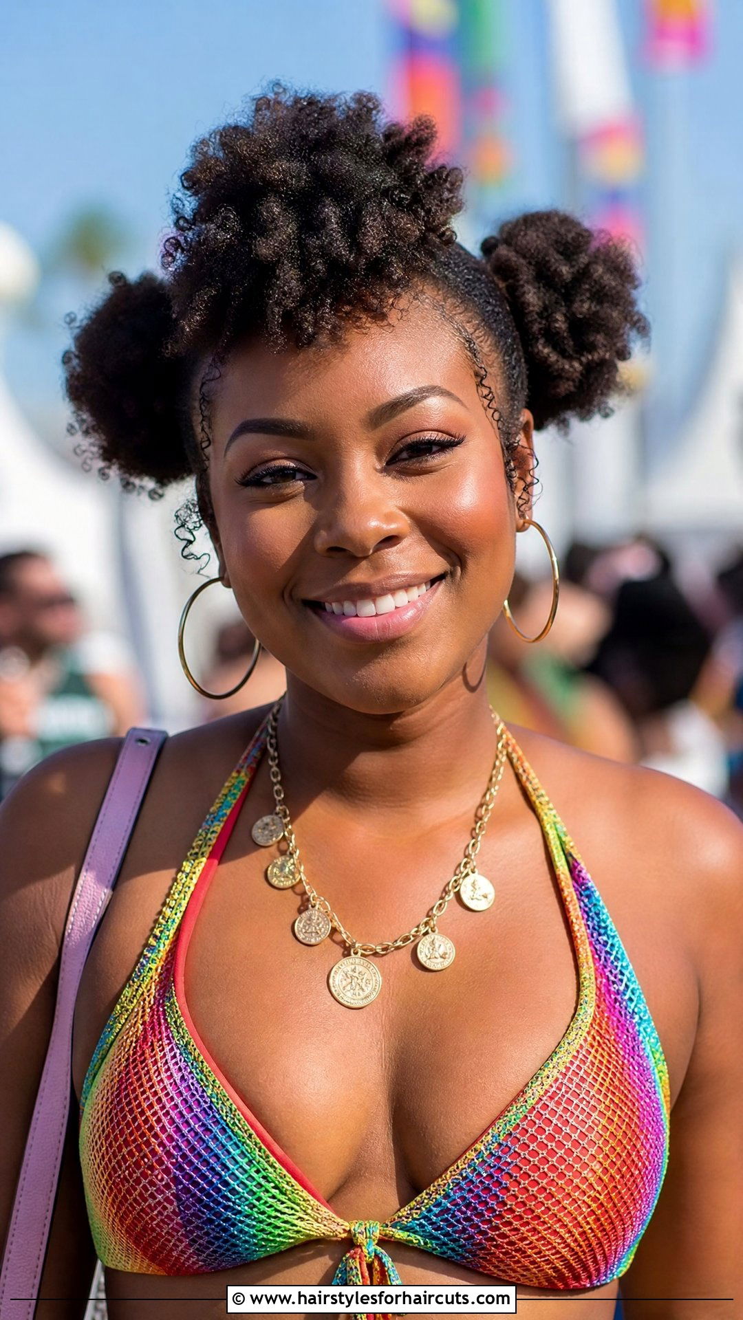 Puff With Space Buns - 25 puff hairstyles - 25 puff hairstyles