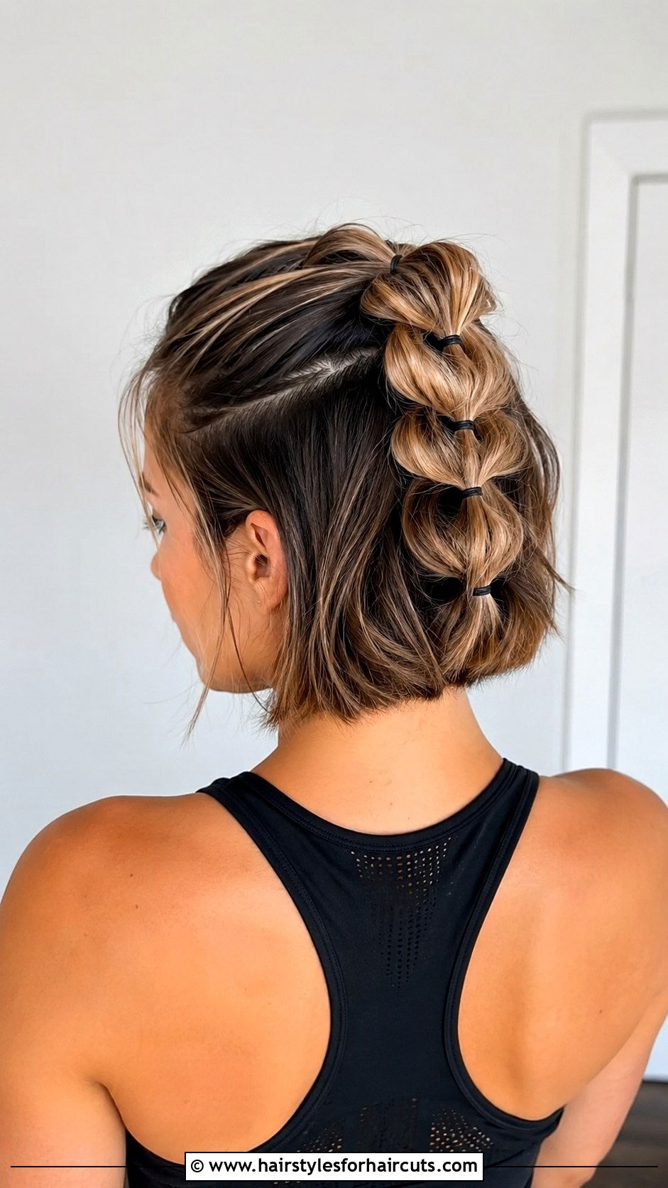 Pull Through Braid Bob - 25 athletic sporty hairstyles for short hair - 25 athletic sporty hairstyles for short hair