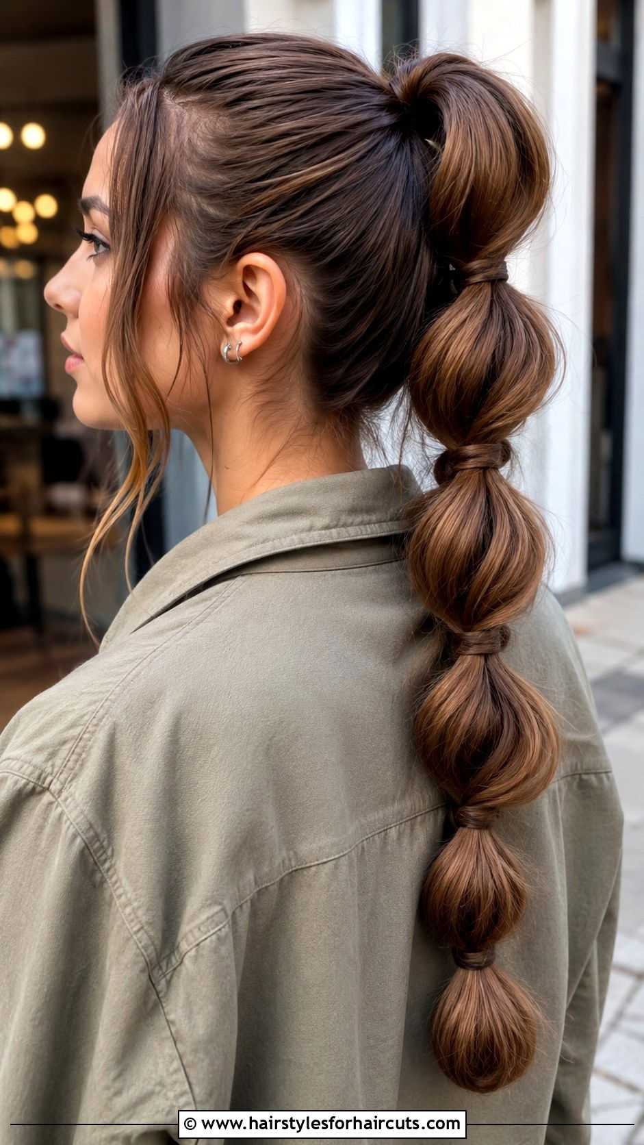 Pull Through Braid Ponytail - 25 cute hairstyles for school straight hair - 25 cute hairstyles for school straight hair
