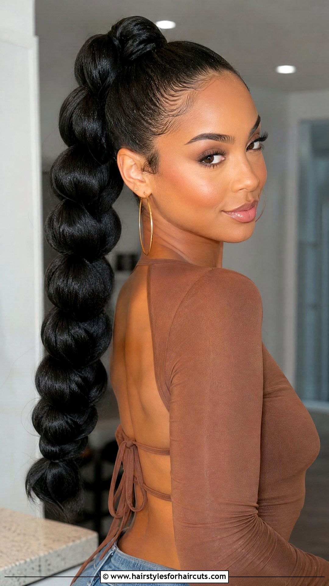 Pull Through Braid Ponytail - 25 tress hairstyles - 25 tress hairstyles