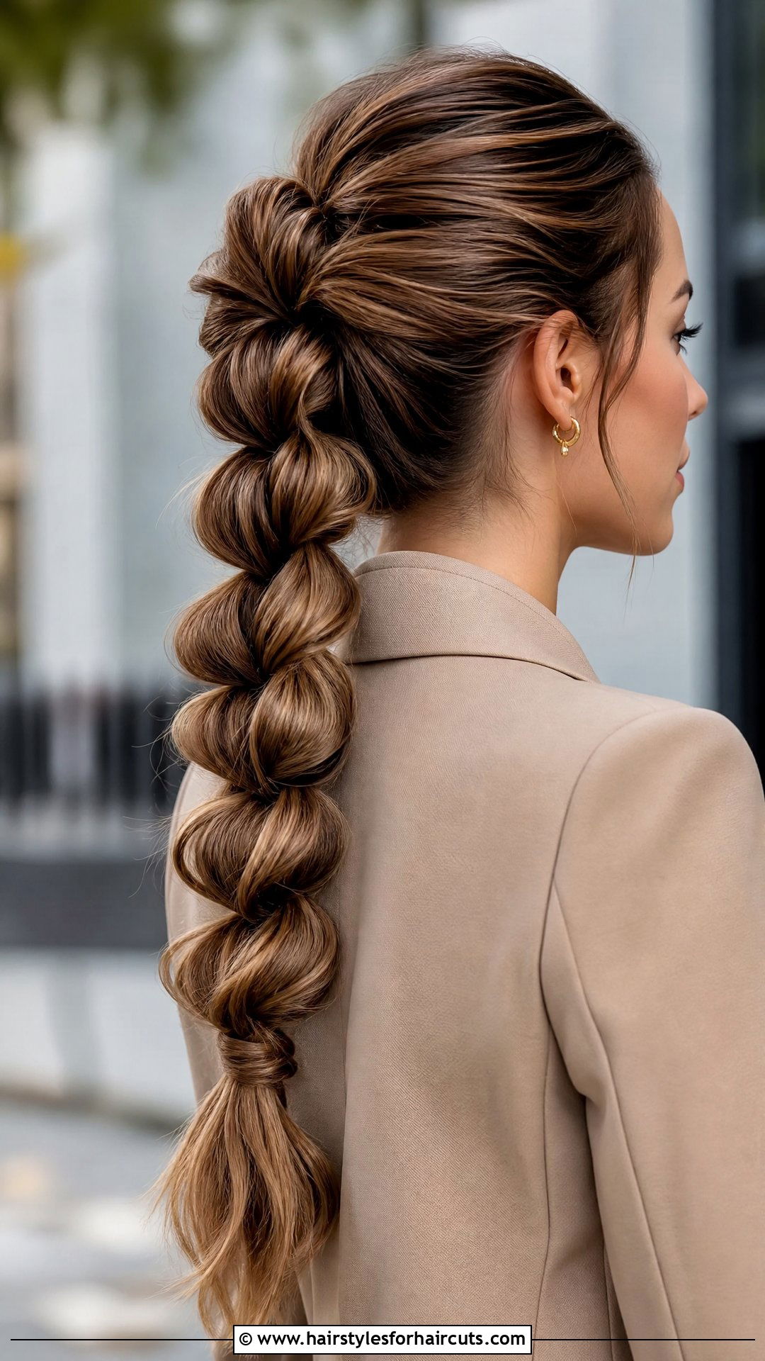 Pull Through Braid Ponytail - 25 office hairstyles for long hair - 25 office hairstyles for long hair