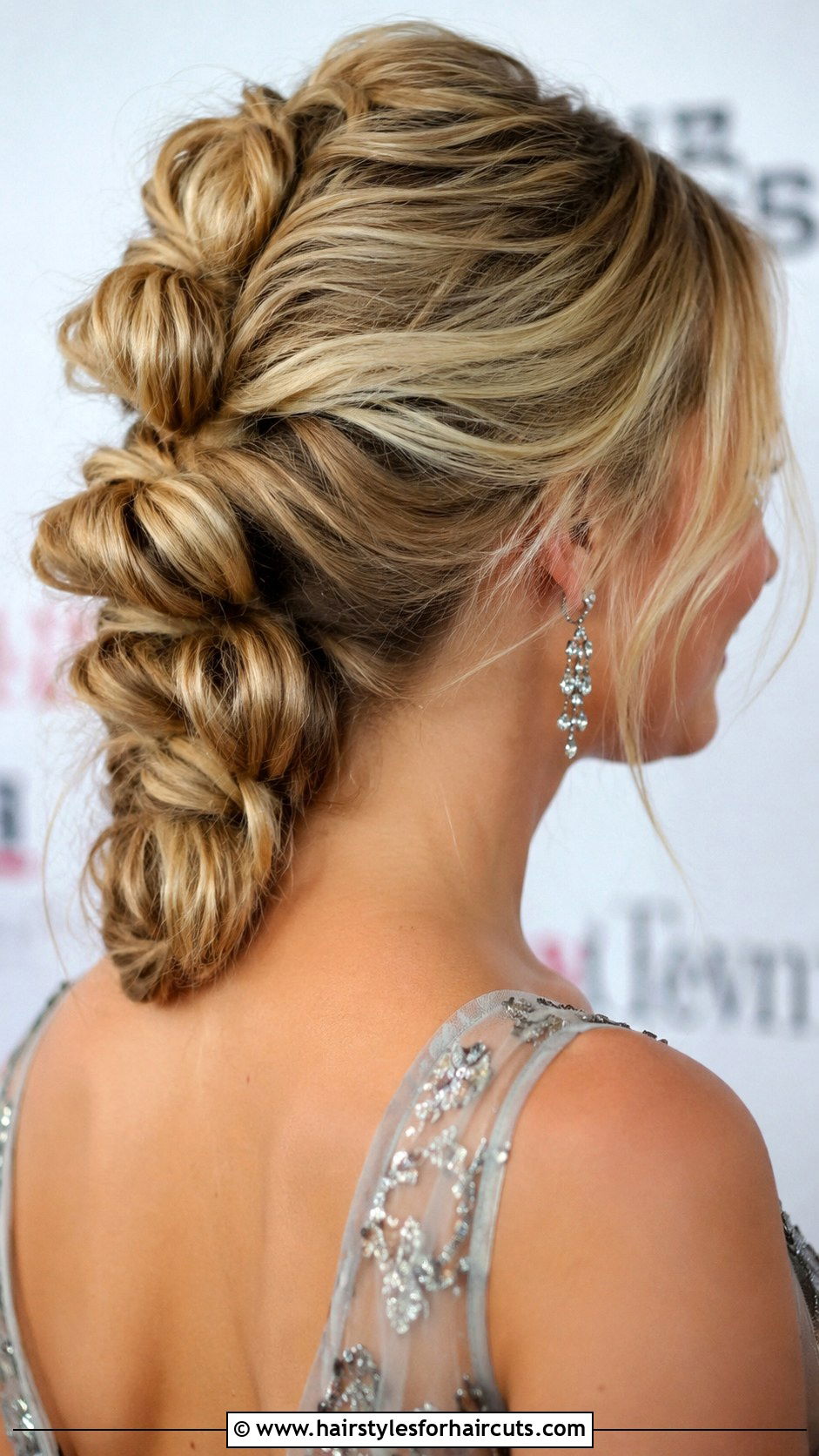 Pull Through Braid Updo - 25 easy up hairstyles for medium hair - 25 easy up hairstyles for medium hair