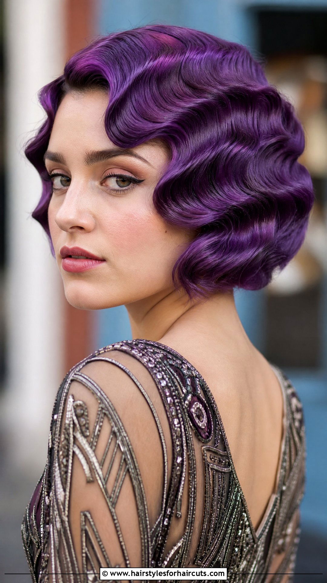 Purple Finger Waves - 25 finger wave hairstyles - 25 finger wave hairstyles