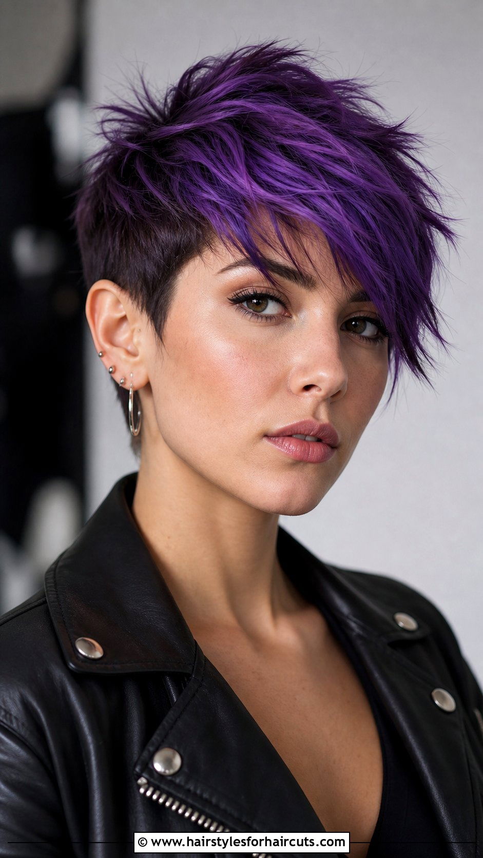 Purple Ombre Pixie Cut - 25 ombre hairstyles - 25 ombre hairstyles