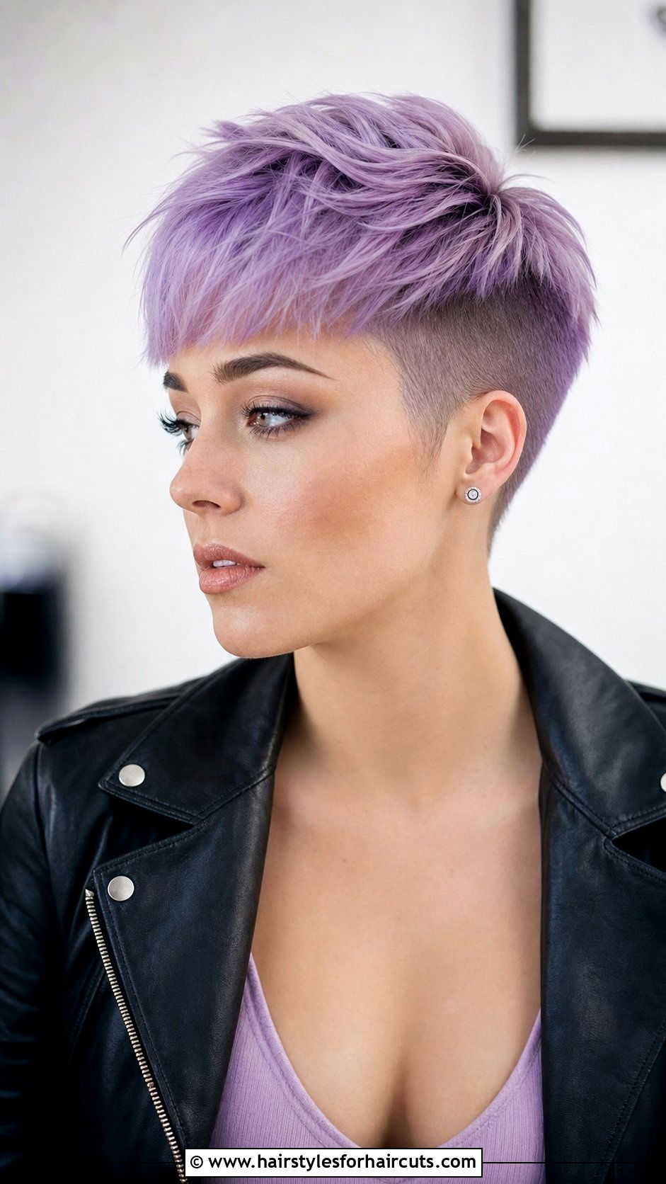 Purple Pastel Pixie Cut - 25 hairstyles with colour - 25 hairstyles with colour