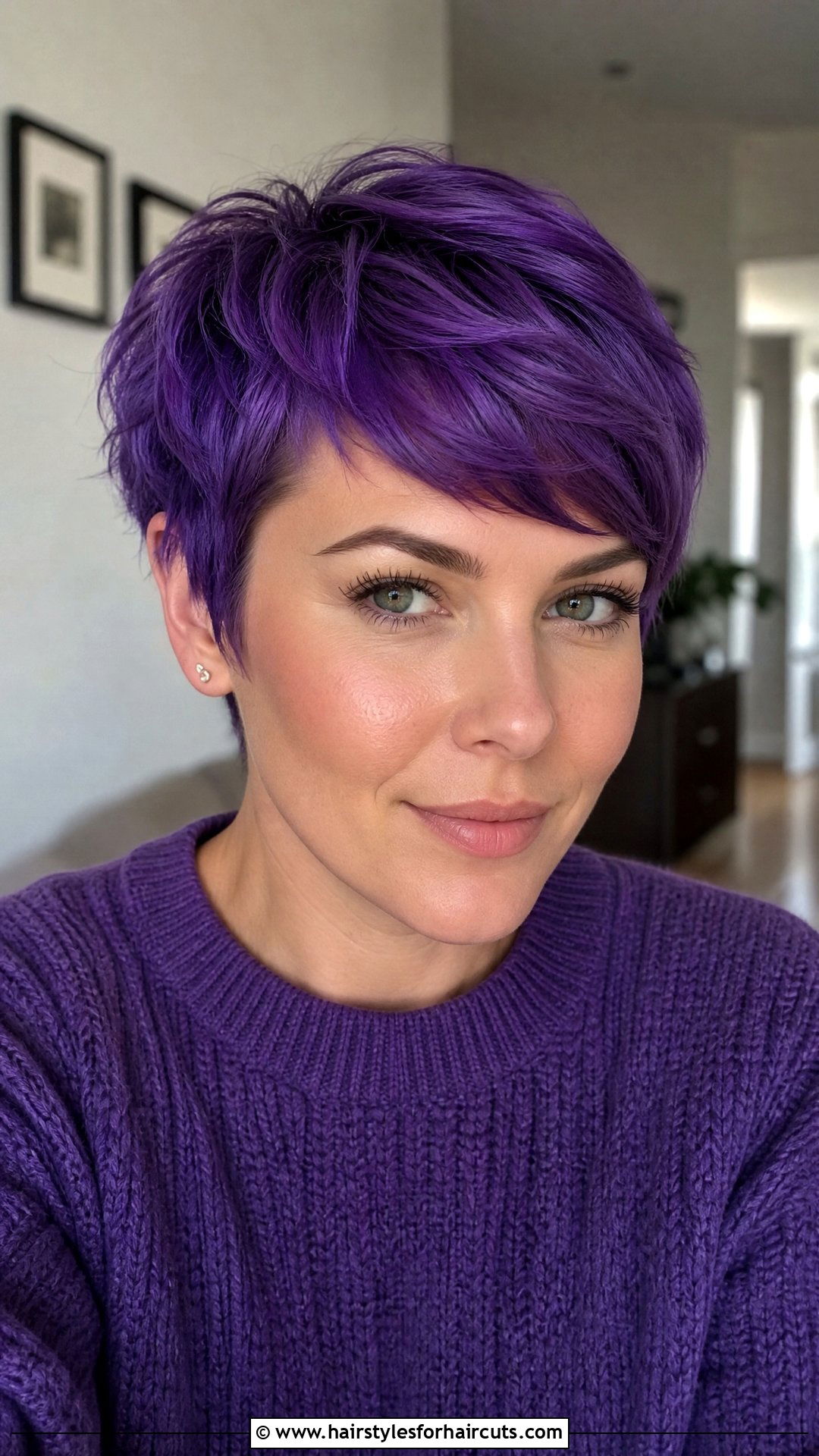 Purple Pixie Cut - 25 wicked hairstyles - 25 wicked hairstyles