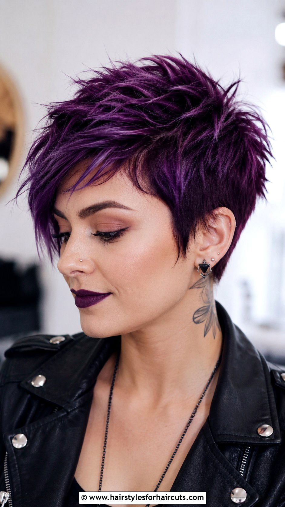 Purple Pixie Cut - 25 colorful hairstyles - 25 colorful hairstyles