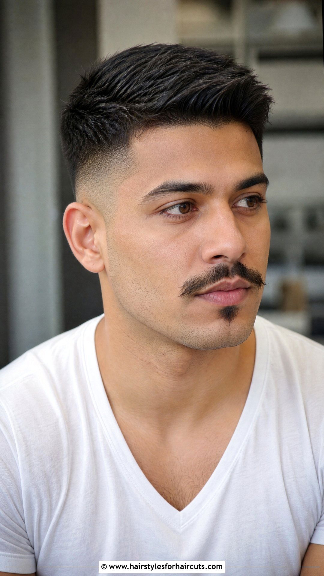 Pyramid Mustache With Taper Fade - 25 mustache hairstyles - 25 mustache hairstyles