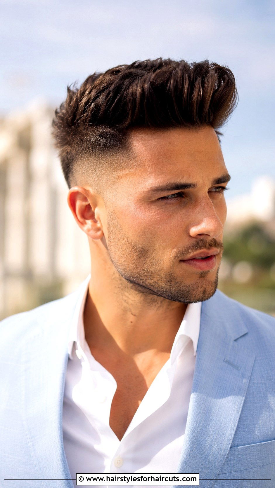 Quiff Haircut With Skin Fade Sides - 25 haircuts sides - 25 haircuts sides