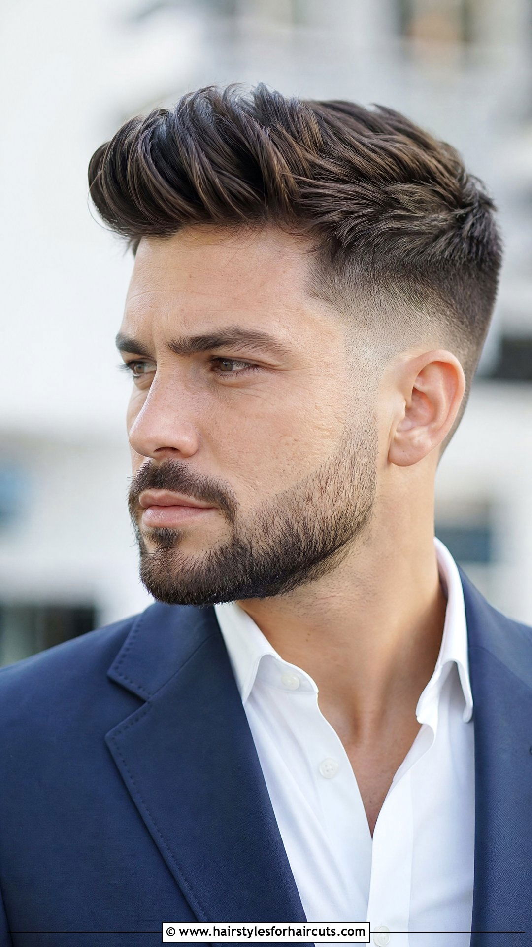 Quiff With Beard Fade - 25 haircuts and beard trims - 25 haircuts and beard trims
