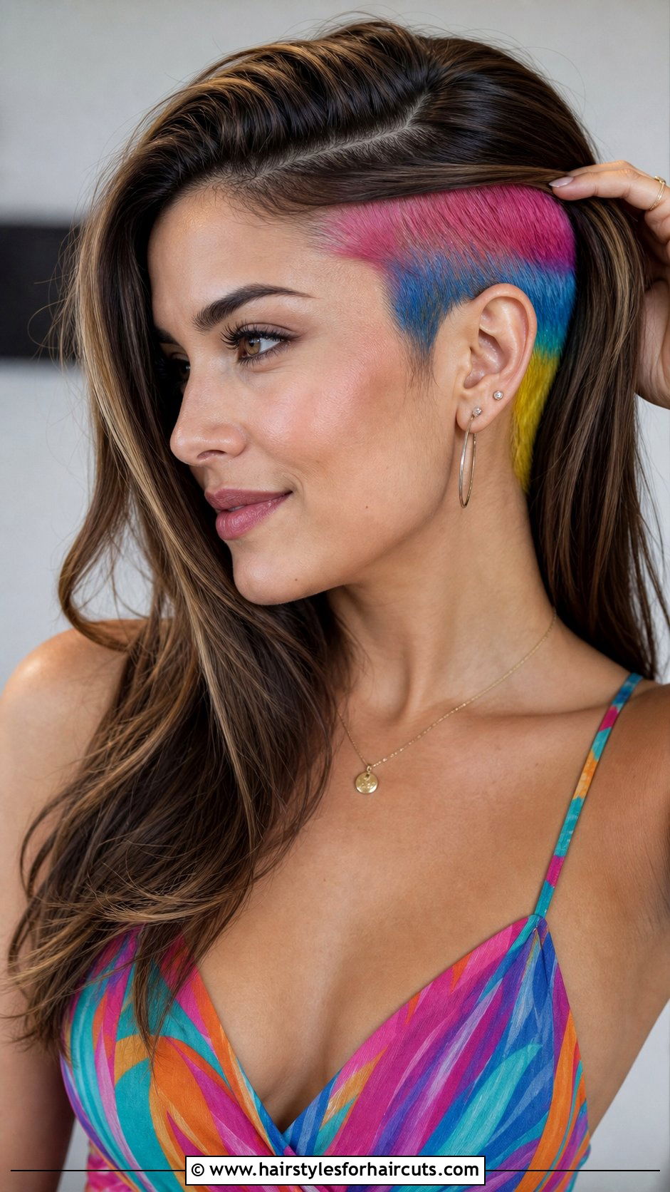 Rainbow Undercut - 25 weirdest haircuts - 25 weirdest haircuts