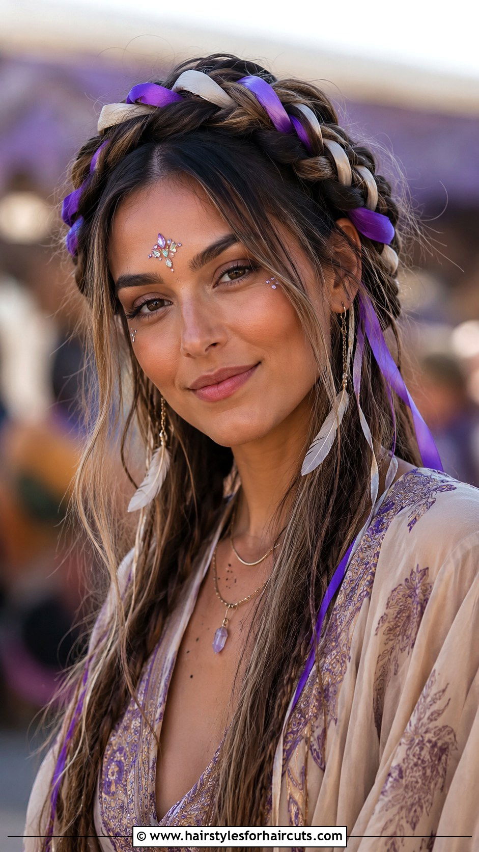 Rave Crown Braid - 25 edc hairstyles - 25 edc hairstyles