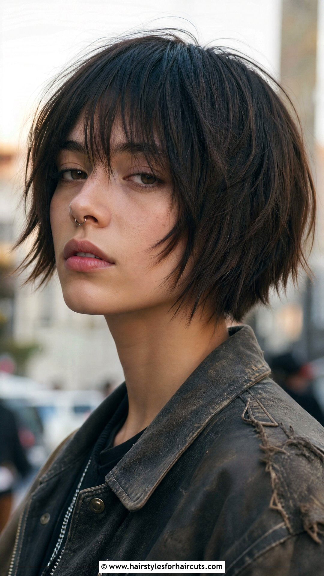 Razor Cut Bob - 25 nonbinary haircuts for straight hair - 25 nonbinary haircuts for straight hair
