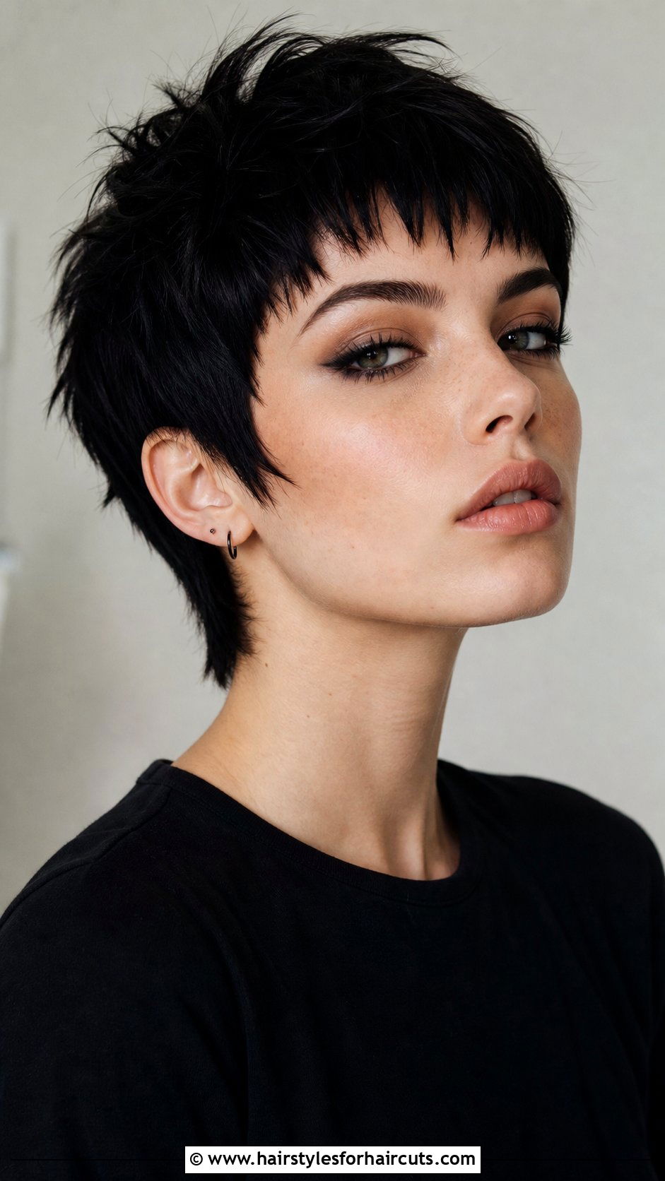 Razor Cut Goth Pixie - 25 goth hairstyles for short hair - 25 goth hairstyles for short hair