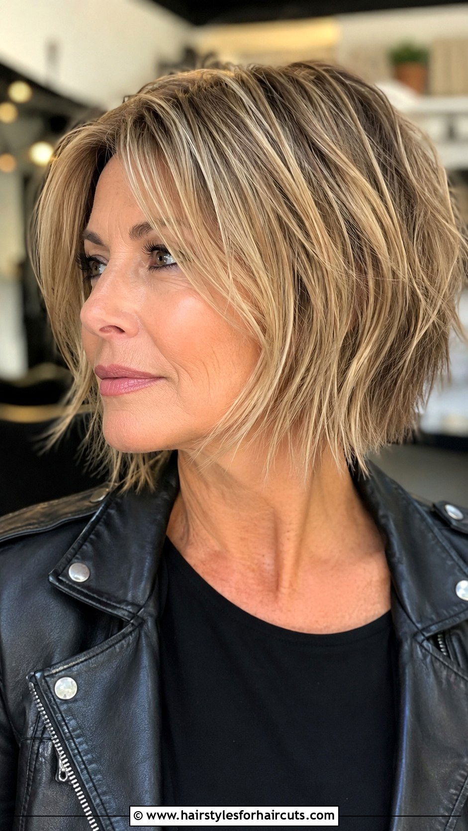 Razored Bob - 25 haircuts for mature women - 25 haircuts for mature women