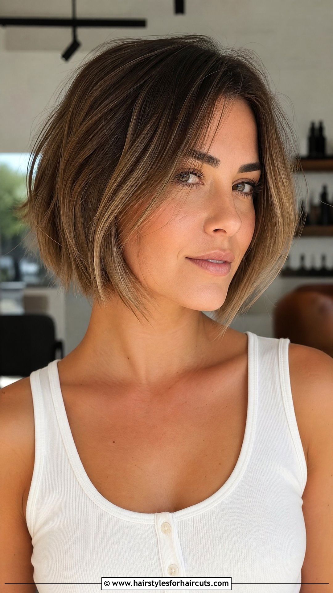Razored Bob - 25 haircuts for round face and thin hair - 25 haircuts for round face and thin hair