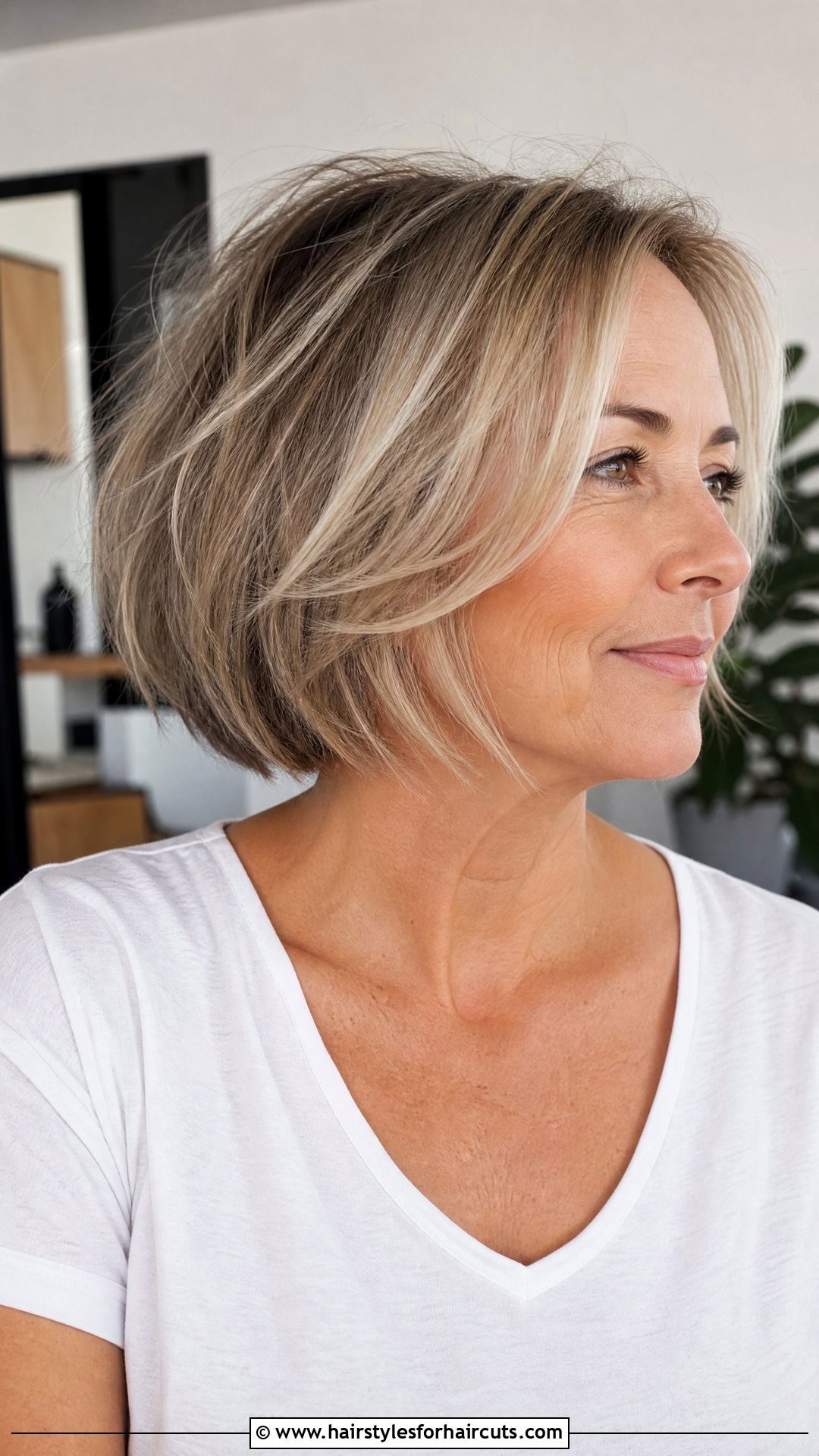 Razored Bob Haircut - 25 women hairstyles over 50 - 25 women hairstyles over 50