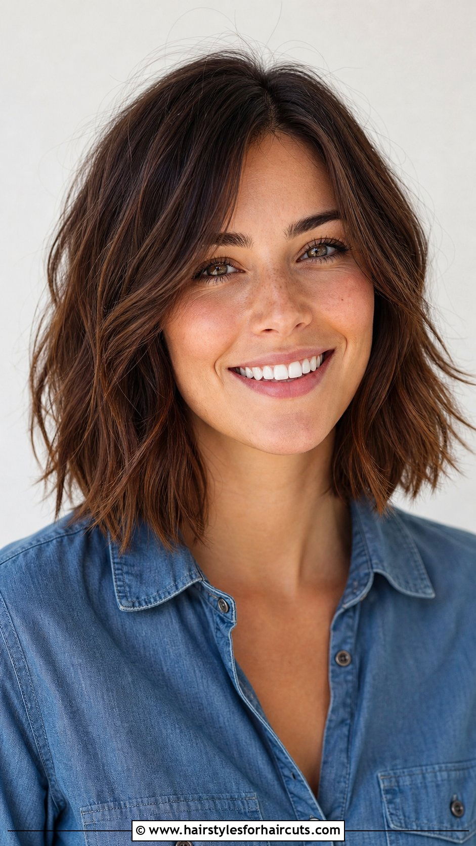 Razored Lob For Wavy Texture - 25 hairstyles for thin wavy hair over 50 - 25 hairstyles for thin wavy hair over 50