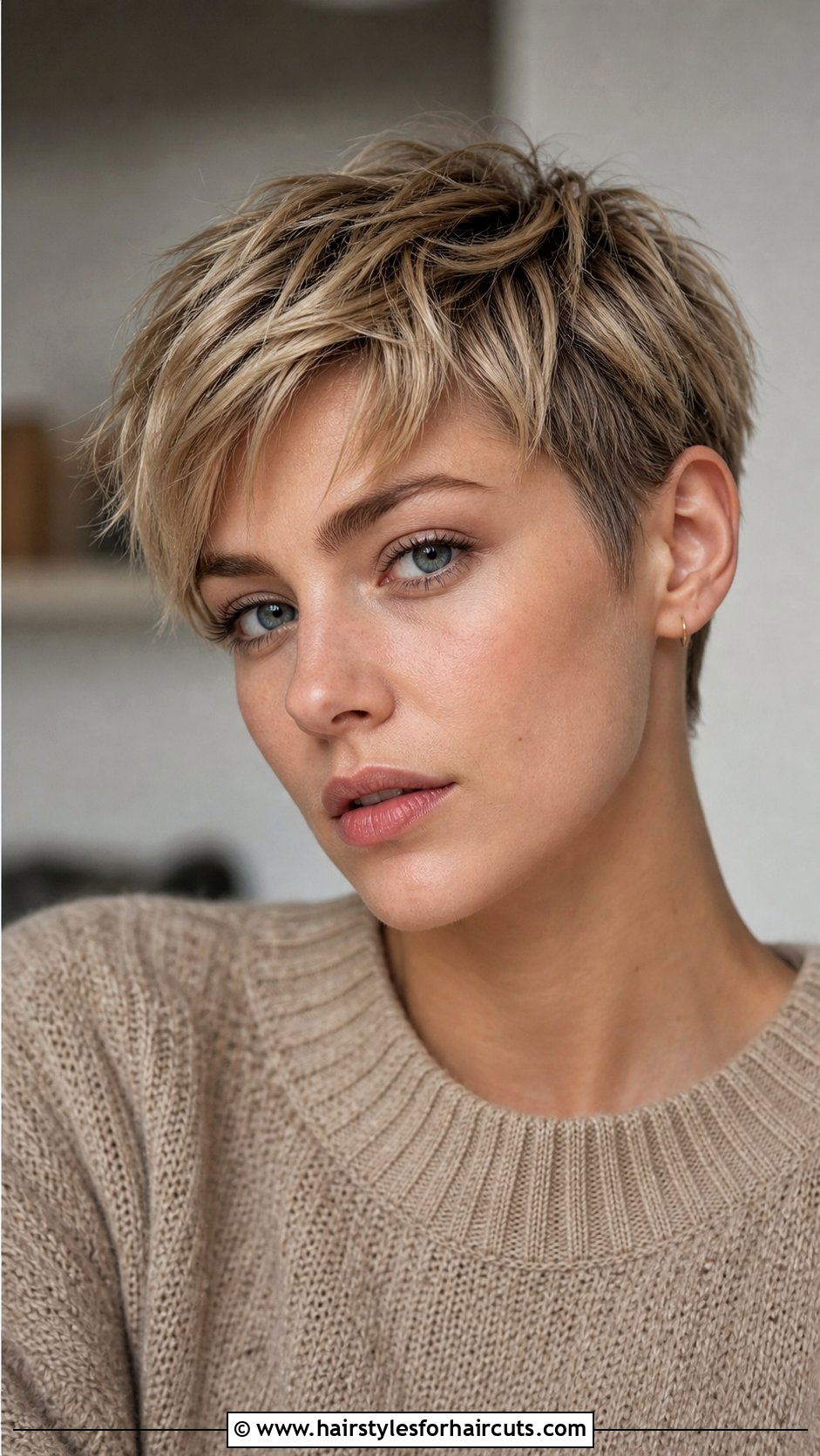 Razored Pixie Cut - 25 haircuts model - 25 haircuts model