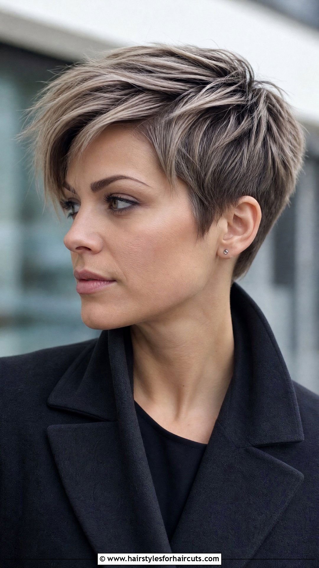 Razored Pixie With Cool Toned Lowlights - 25 low light hairstyles - 25 low light hairstyles