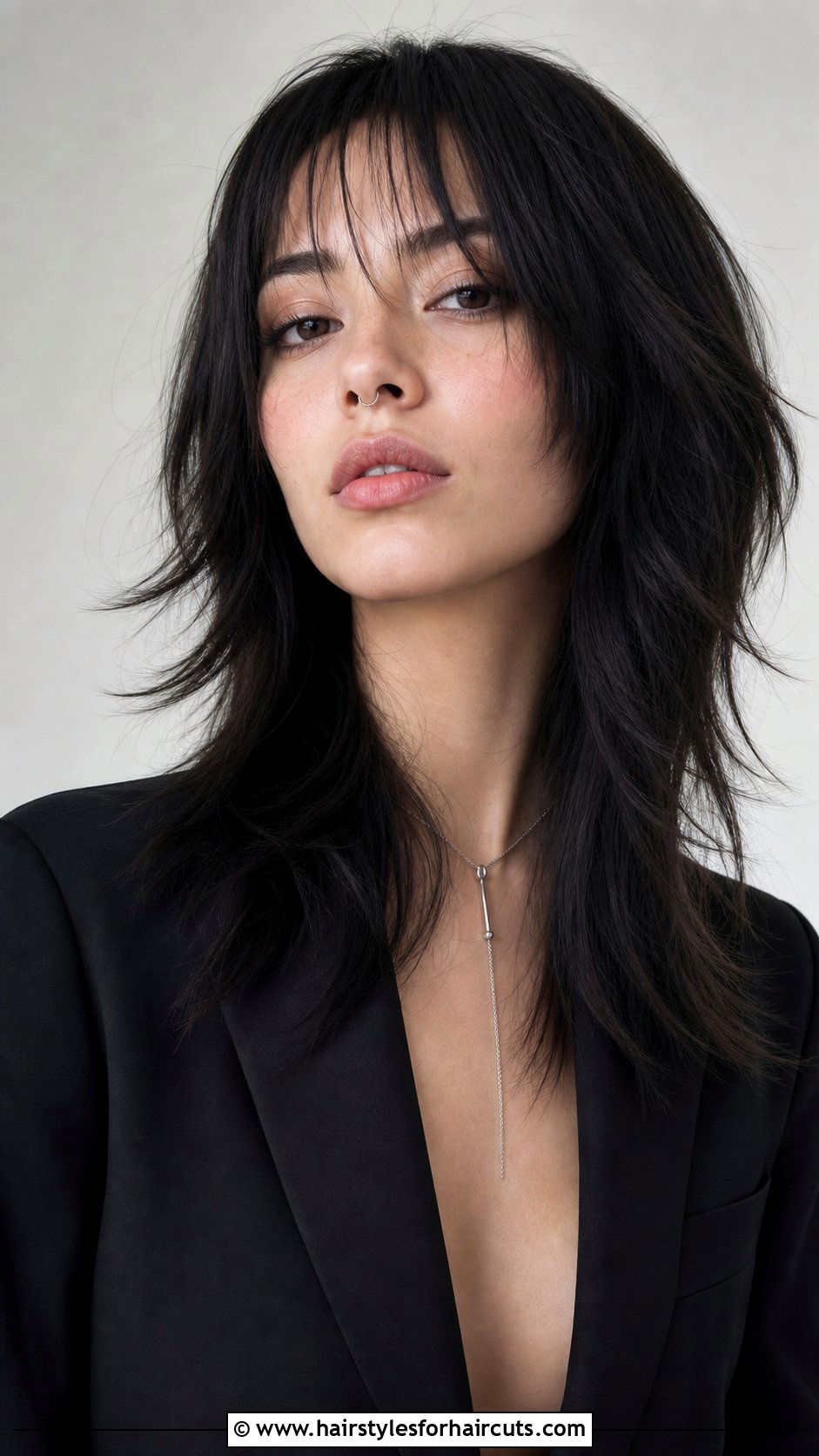 Razored Wolf Haircut With Piecey Bangs - 25 wolf haircuts with bangs - 25 wolf haircuts with bangs