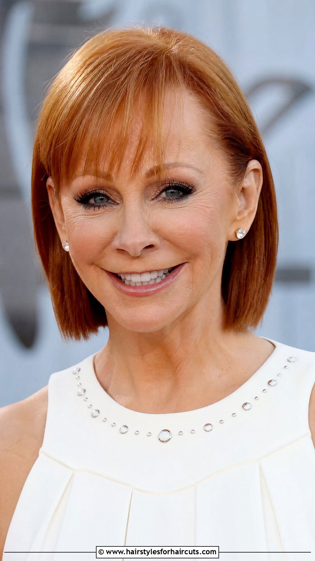 Reba McEntire Sleek Tucked Medium Hair - 25 medium hair reba hairstyles - 25 medium hair reba hairstyles