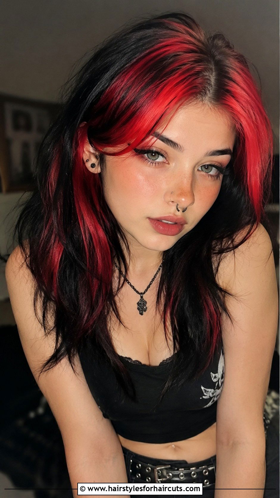 Red And Black Egirl Hair - 25 egirl hairstyles - 25 egirl hairstyles