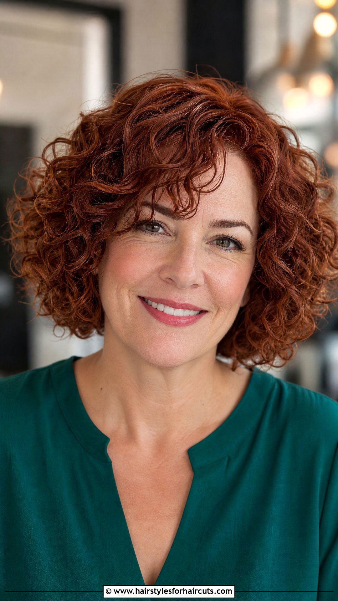 Red Auburn Curly Bob - 25 short haircuts and color - 25 short haircuts and color