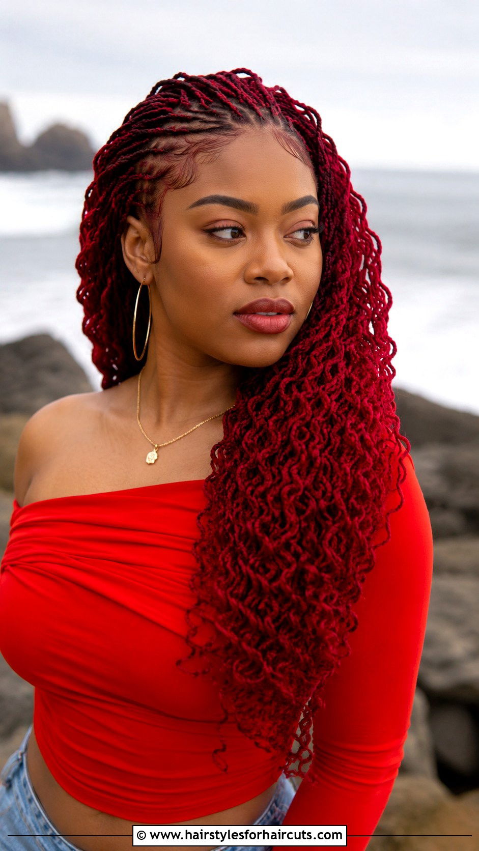 Red Crochet Ocean Wave - 25 crochet ocean wave hairstyles - 25 crochet ocean wave hairstyles