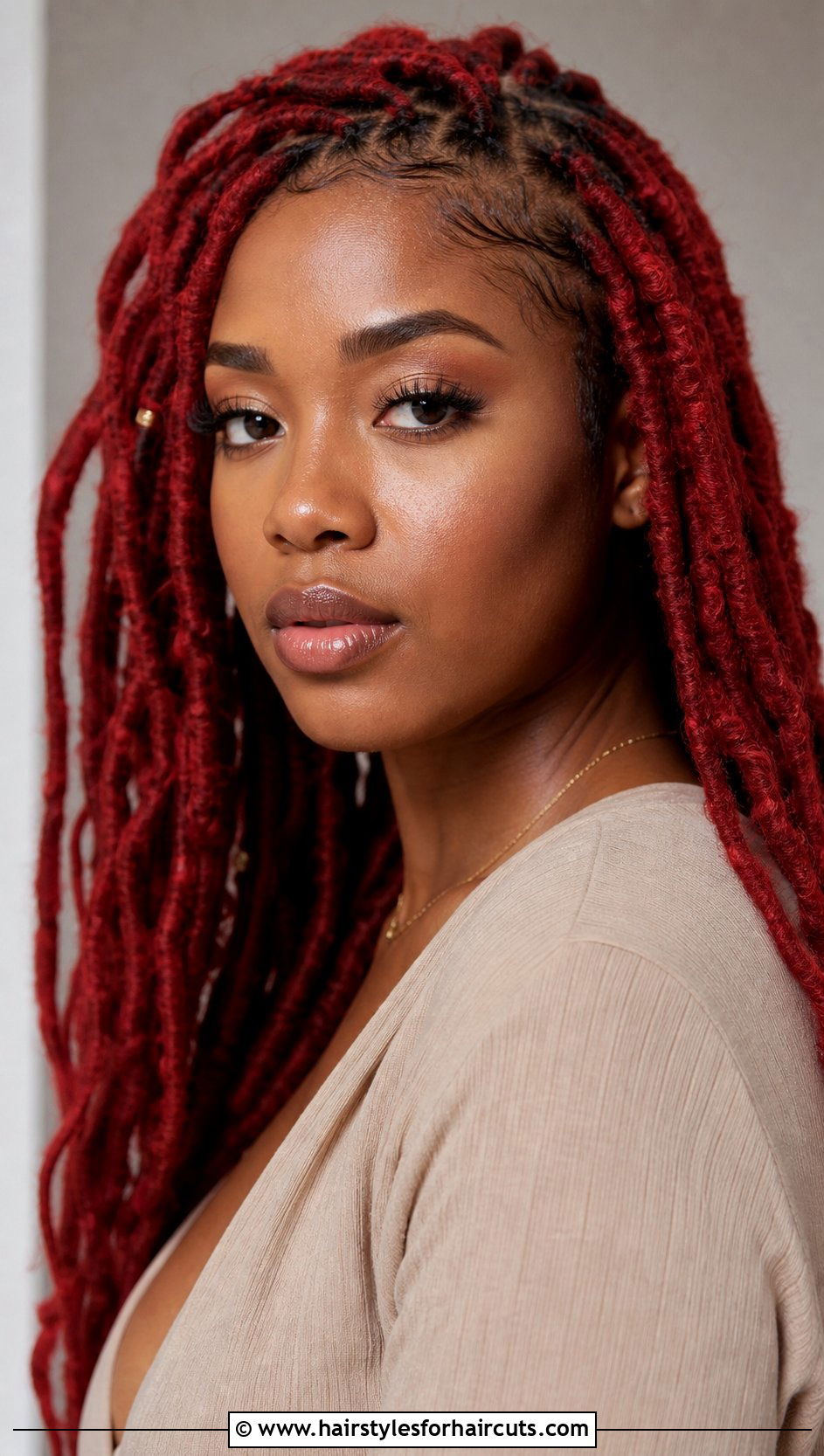 Red Faux Locs - 25 faux locs crochet hairstyles - 25 faux locs crochet hairstyles