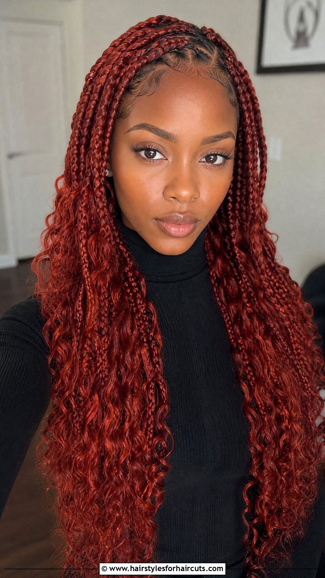 Red Goddess Braids - 25 goddess braid hairstyles for black hair - 25 goddess braid hairstyles for black hair