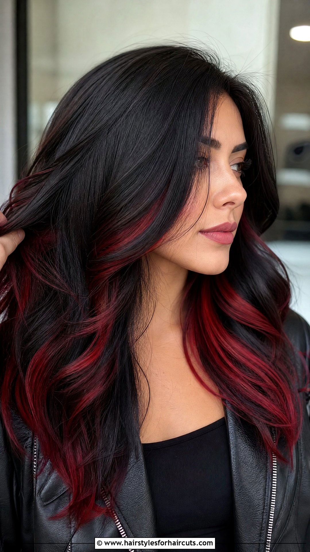 Red Halo Hair Color On Black Hair - 25 halo hairstyles color - 25 halo hairstyles color