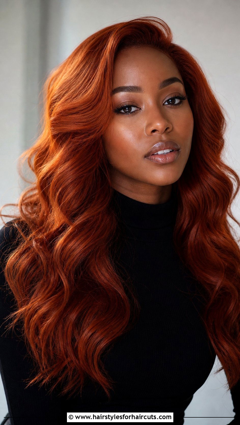 Red Loose Waves - 25 loose wave hairstyles for black hair - 25 loose wave hairstyles for black hair