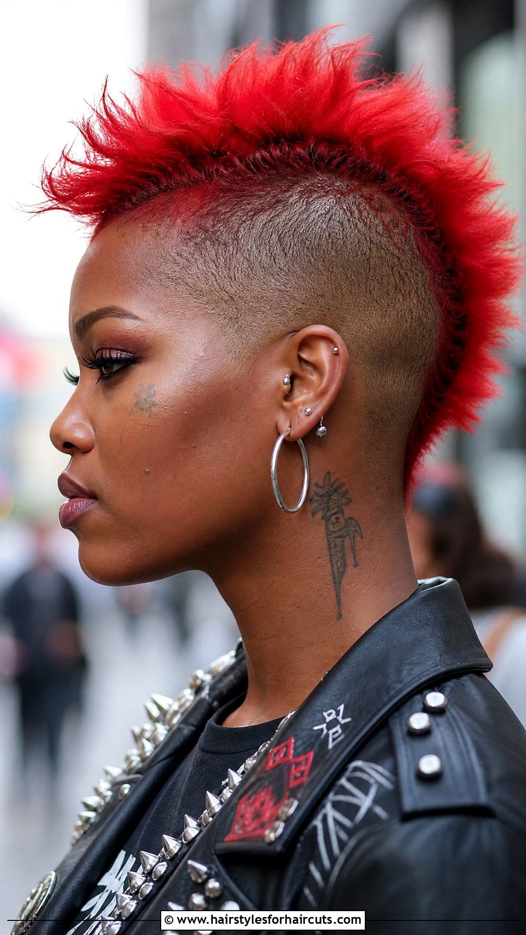 Red Mohawk Fade - 25 red hairstyles for black woman - 25 red hairstyles for black woman