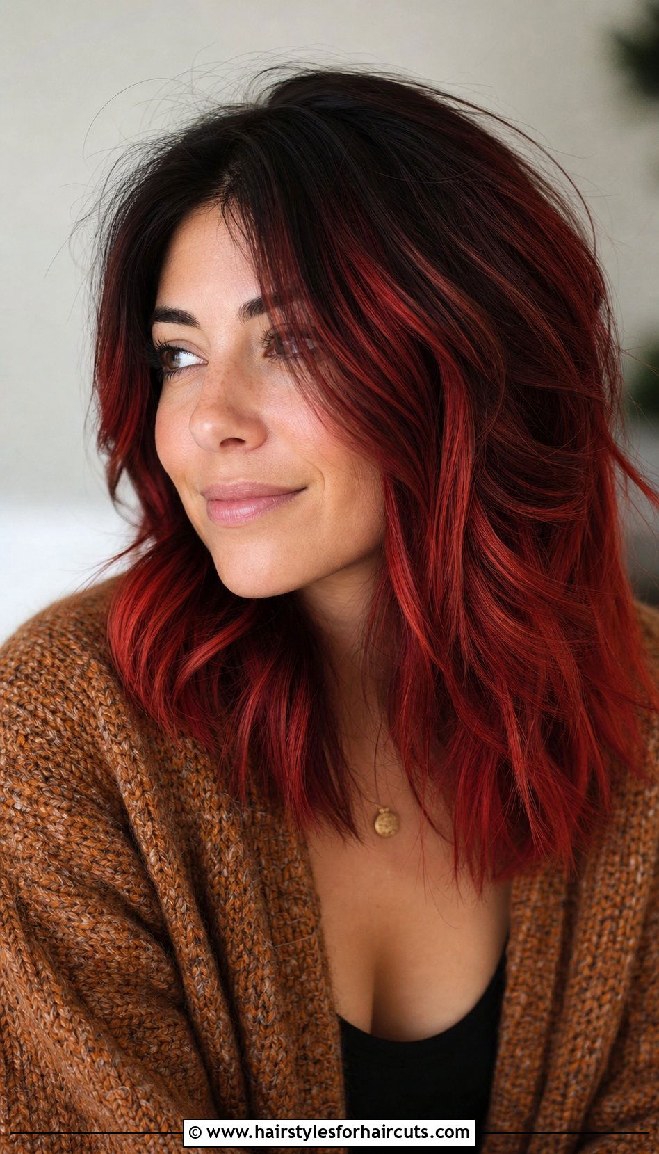 Red Raccoon Tail Layered Haircut - 25 racoon tail hairstyles - 25 racoon tail hairstyles