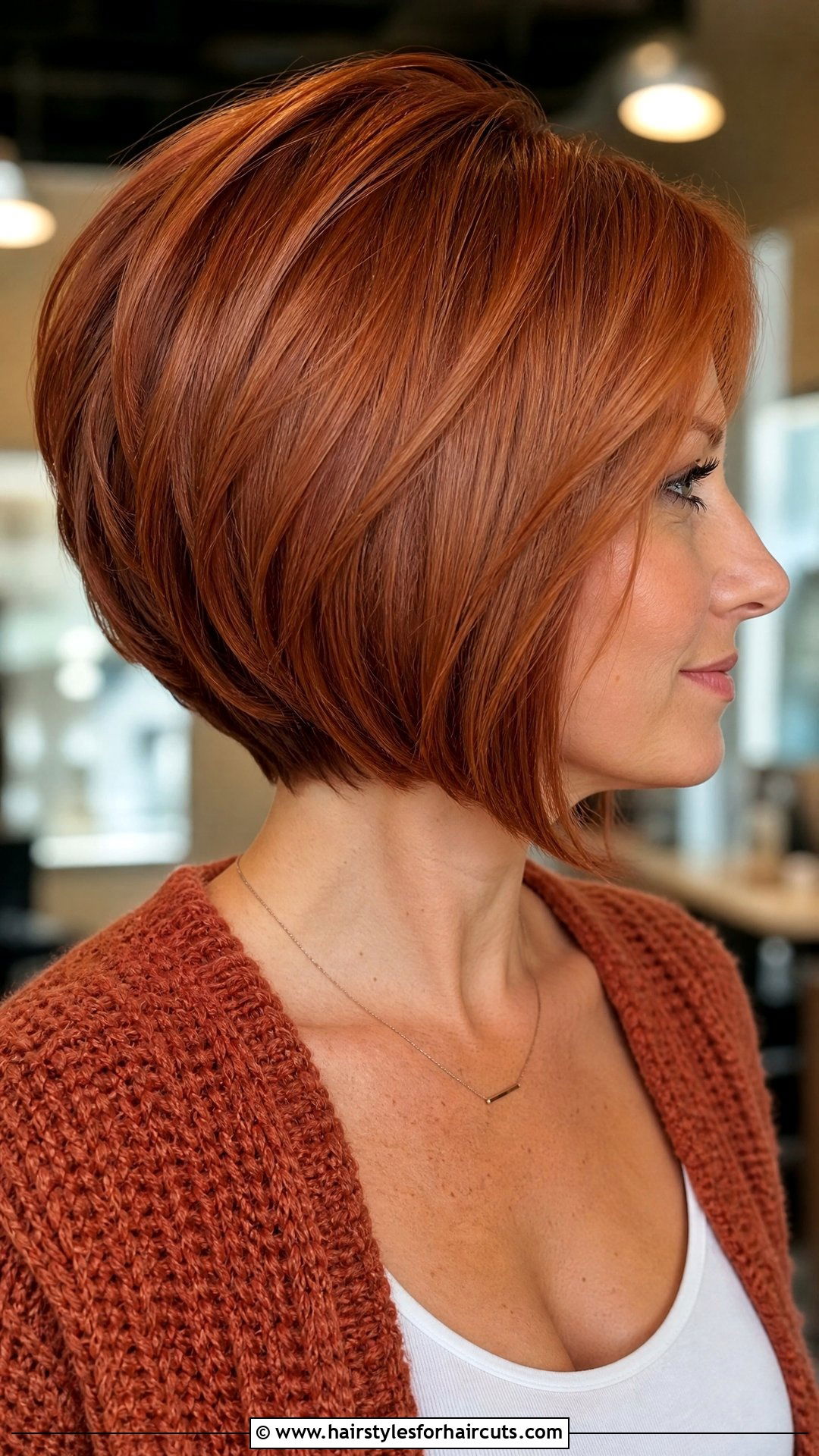 Red Stacked Bob - 25 stacked bob haircuts for fine hair - 25 stacked bob haircuts for fine hair
