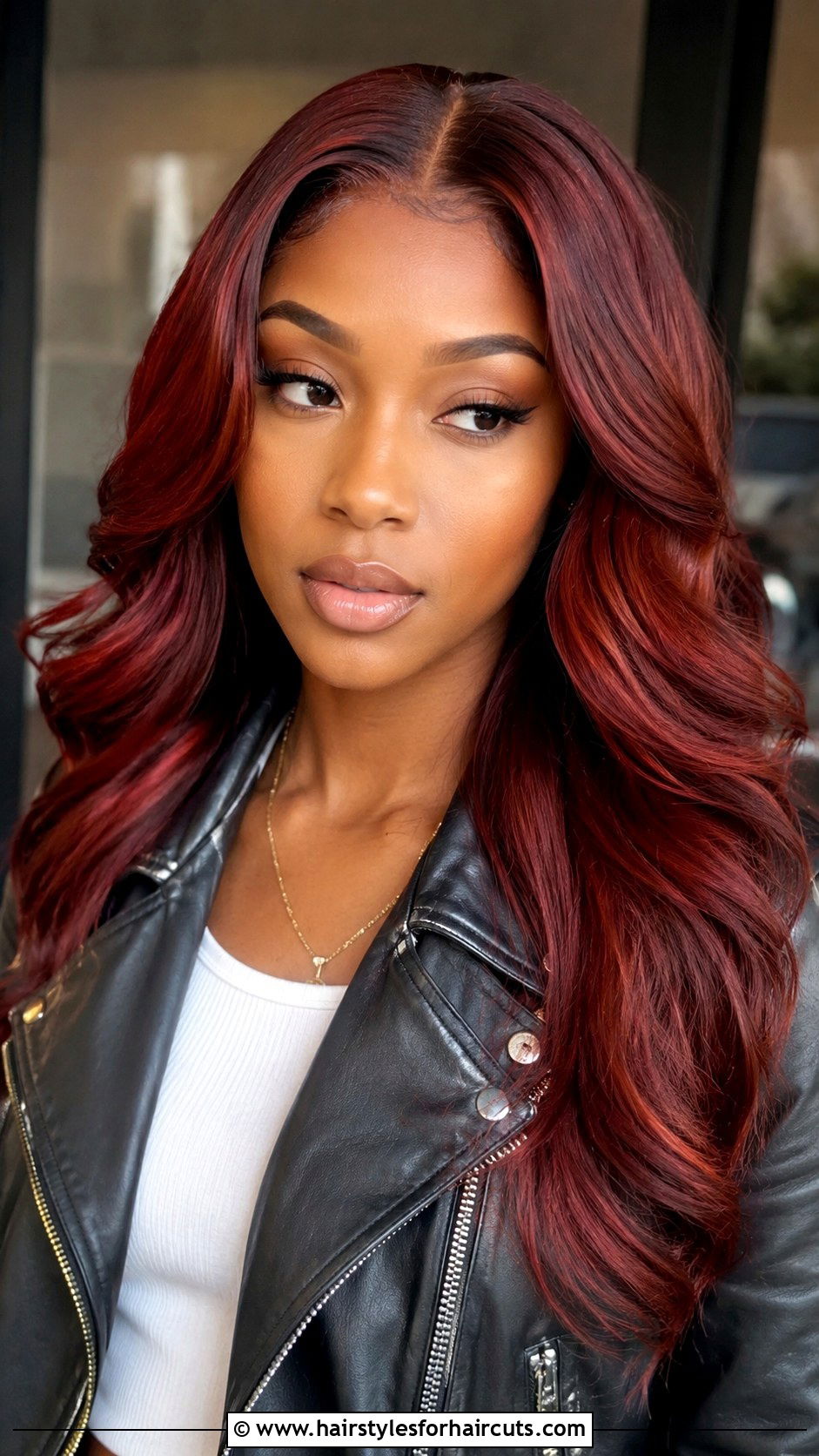 Red Tint Middle Part Quick Weave - 25 middle part long hair quick weave hairstyles - 25 middle part long hair quick weave hairstyles