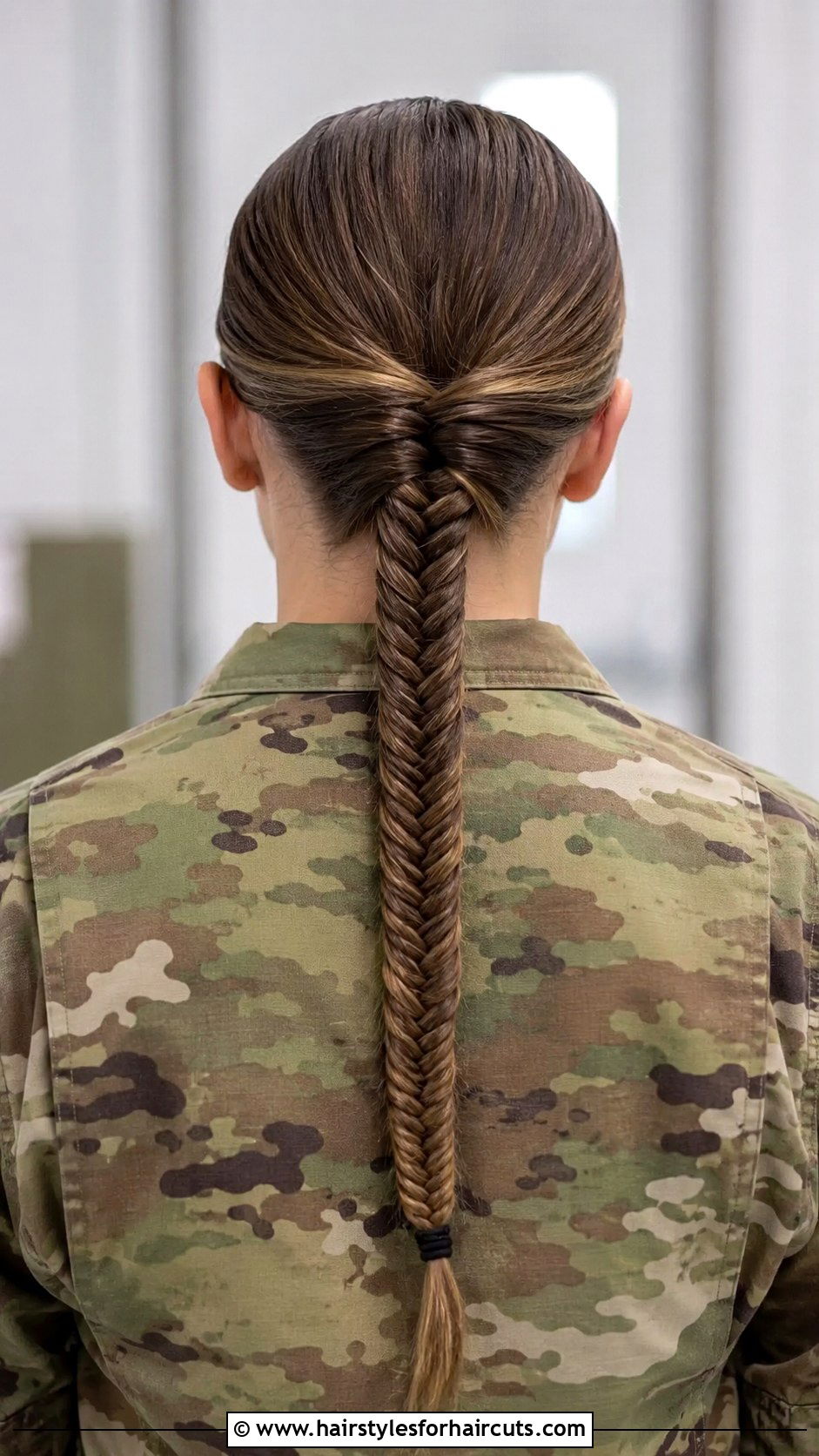 Regulation Fishtail Braid - 25 army hairstyles - 25 army hairstyles