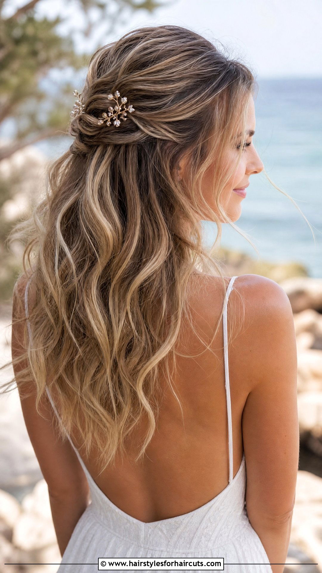 Relaxed Beach Waves Bridal Hairstyle - 25 long hairstyles for weddings - 25 long hairstyles for weddings
