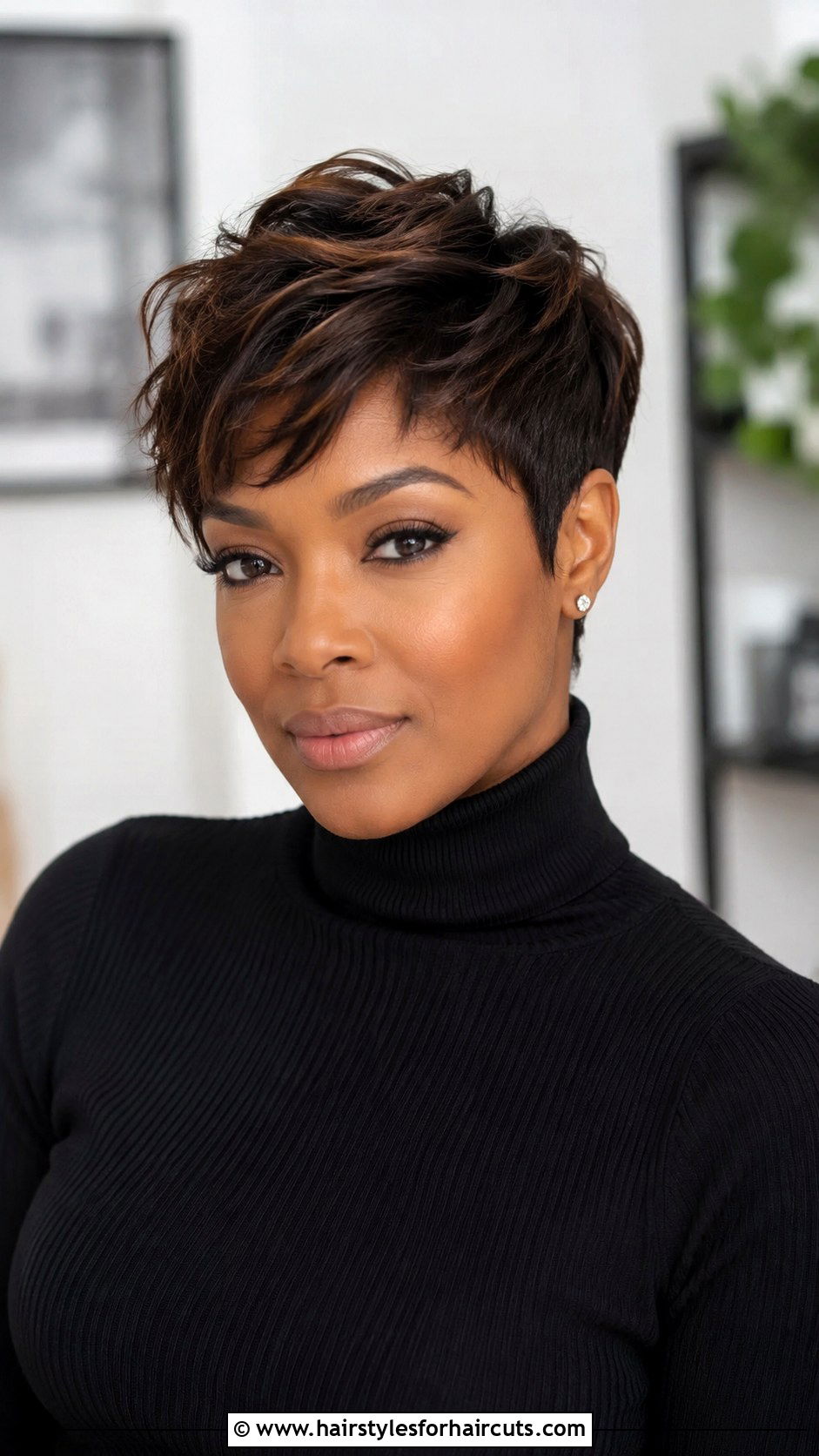 Relaxed Pixie Cut - 25 relaxed black hairstyles - 25 relaxed black hairstyles