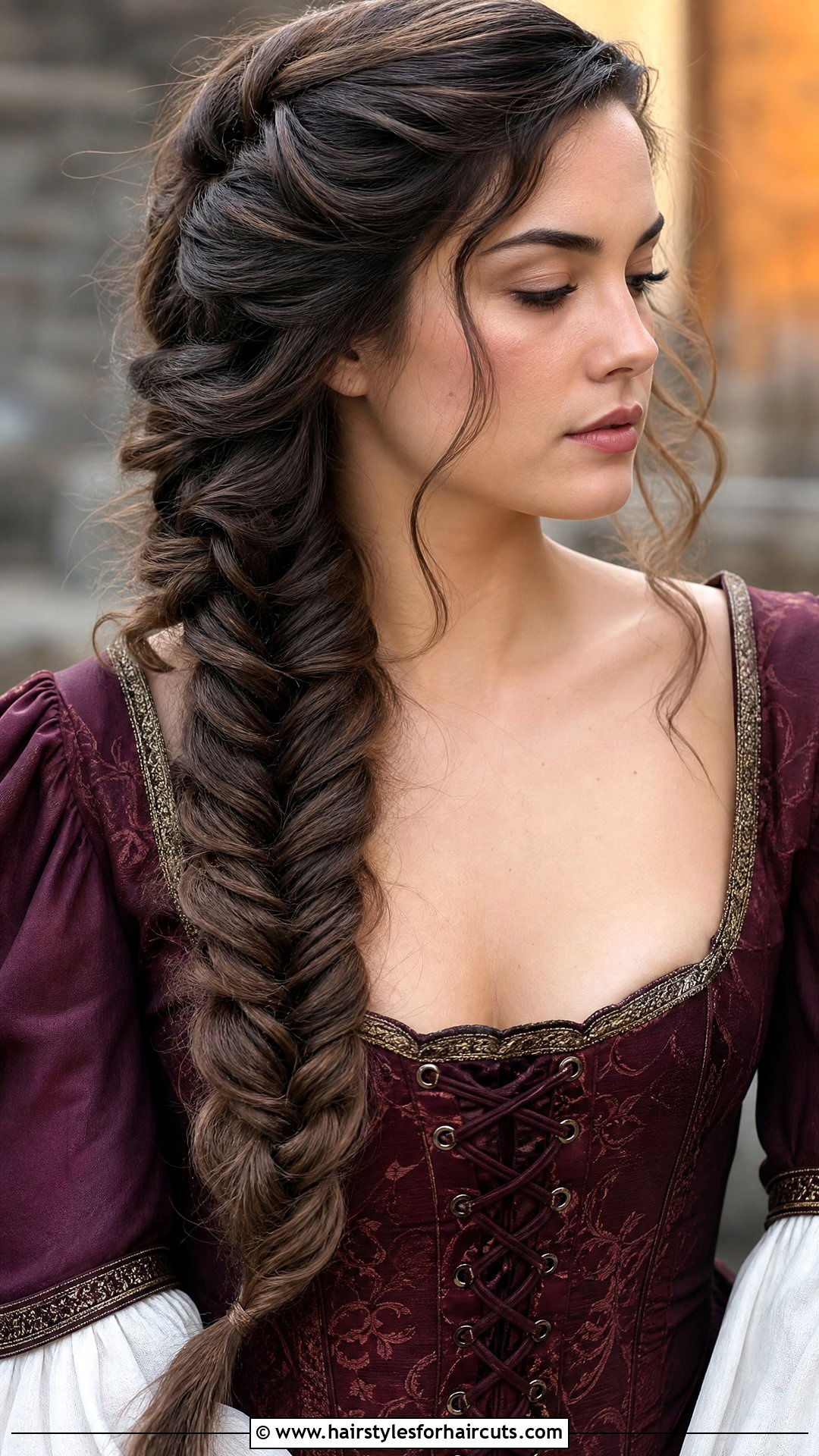 Renaissance Fishtail Braid Long Hair - 25 long hair renaissance hairstyles - 25 long hair renaissance hairstyles