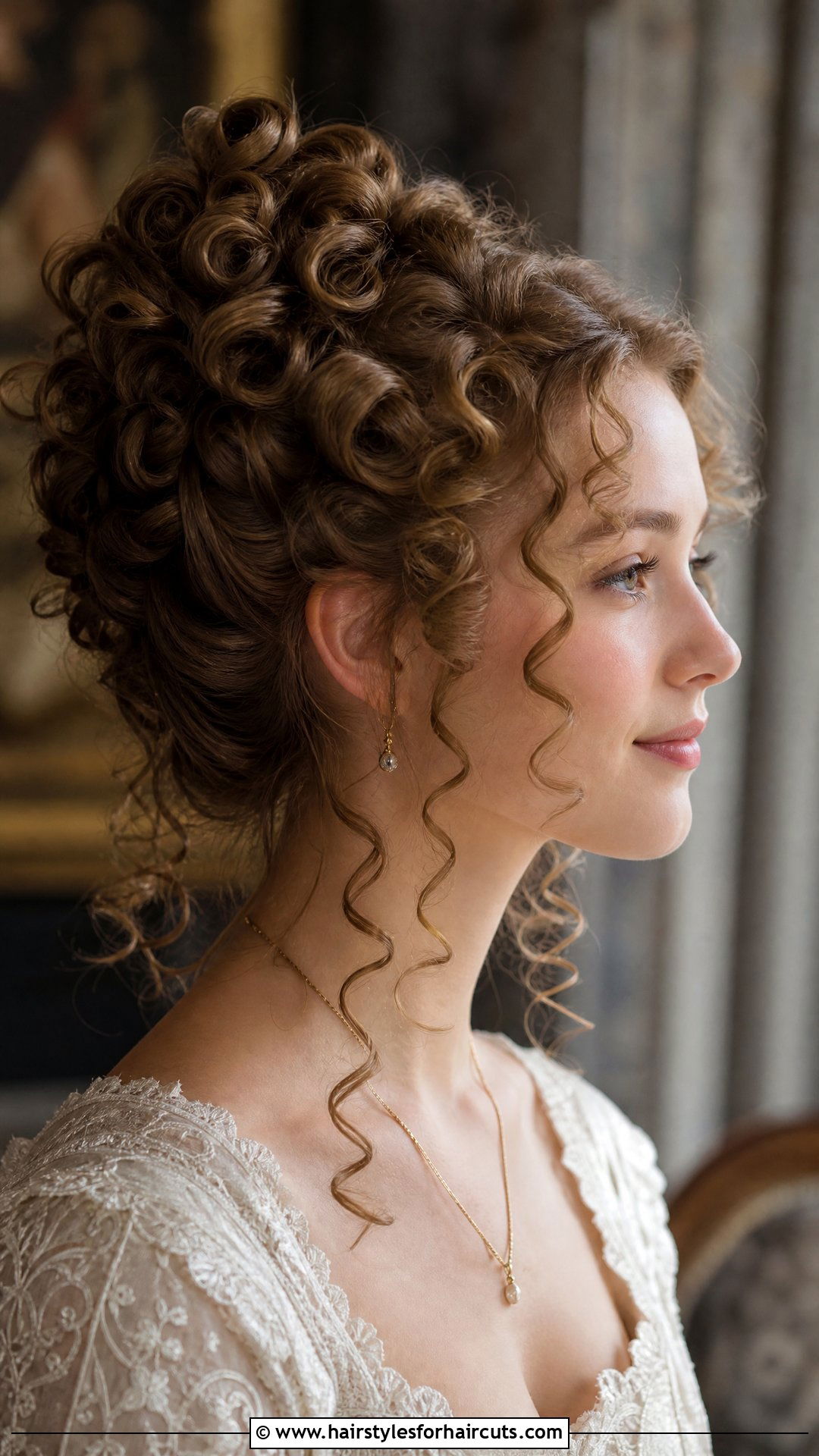 Renaissance Pin Curl Updo - 25 renaissance hairstyles - 25 renaissance hairstyles