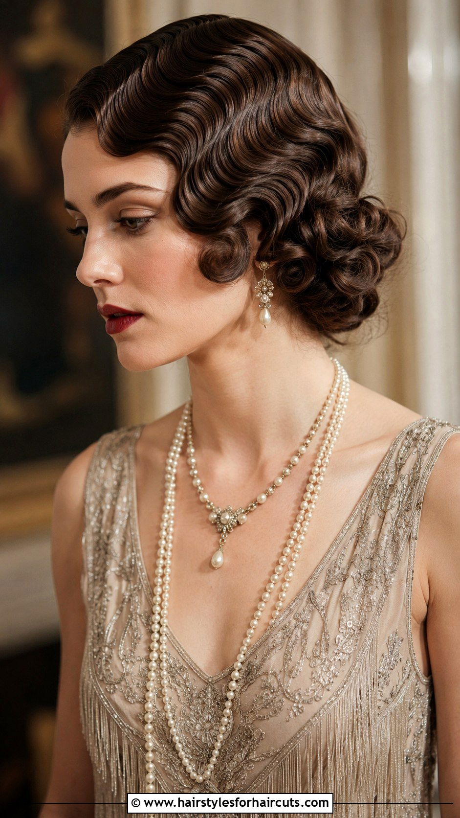 Retro Finger Waves - 25 hairstyles for long dresses - 25 hairstyles for long dresses