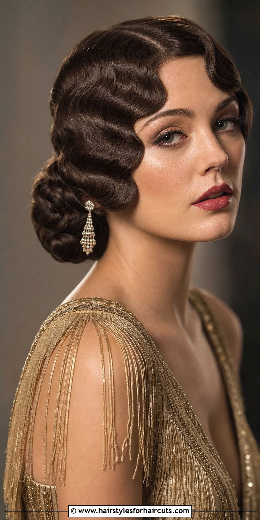 Retro Flapper Wave Long Hair - 25 wedding long hair vintage hairstyles - 25 wedding long hair vintage hairstyles